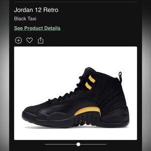 Jordan retro 12 black taxi. Comes with box